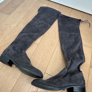 Women's Over-the-Knee Boots - Charcoal
